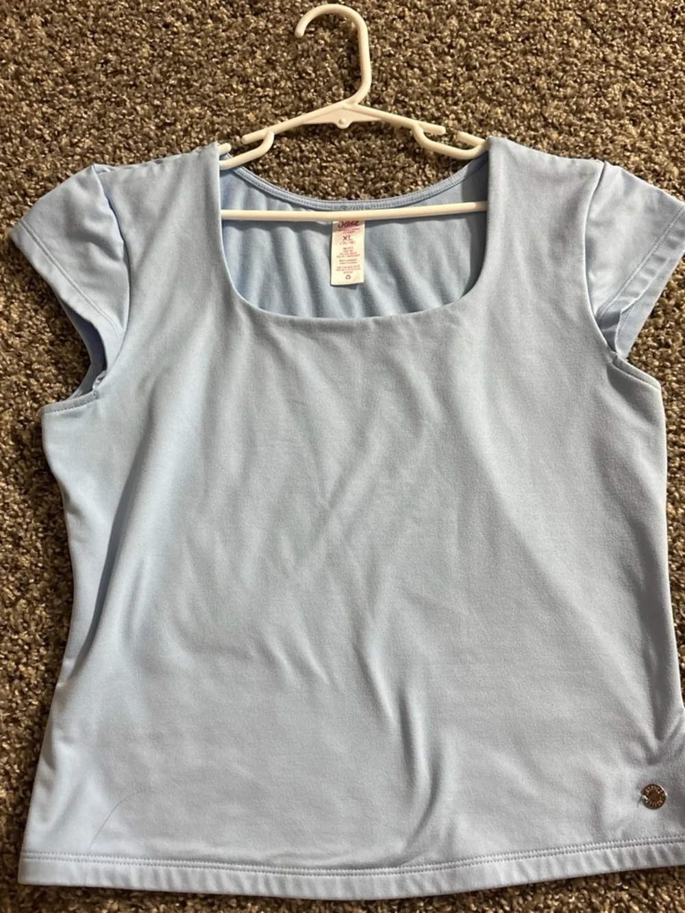 Justice Light Blue Girls' Scoop Neck Tank Top